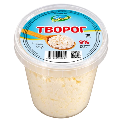 Творог РусМолоко 9%