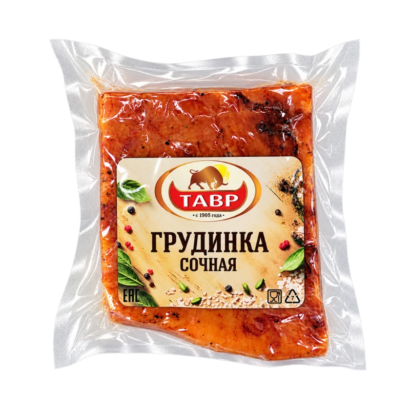 Грудинка Сочная Тавр копчено-вареная