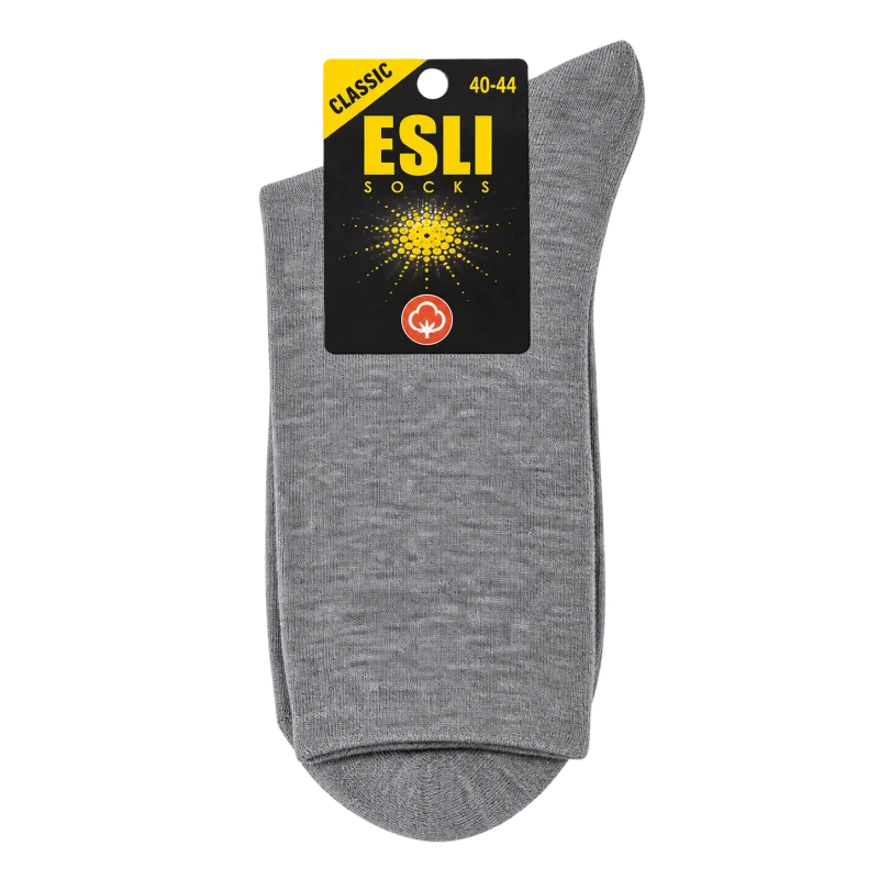 Носки мужские ESLI BASIC 18С-6/2СПЕ серые, размер 25-27
