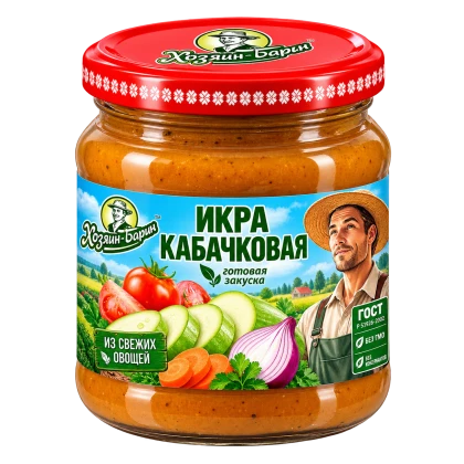 Икра из кабачков Хозяин-Барин