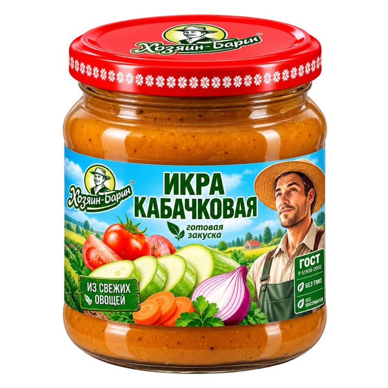 Икра из кабачков Хозяин-Барин