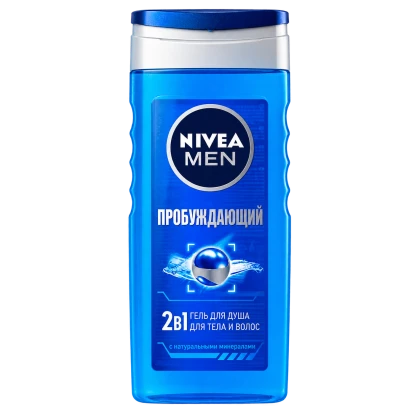 Гель для душа NIVEA MEN Пробуждающий 2 в 1 для тела и волос