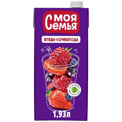 Напиток Моя Семья фруктово-ягодный «Ягода-Сочнягода»