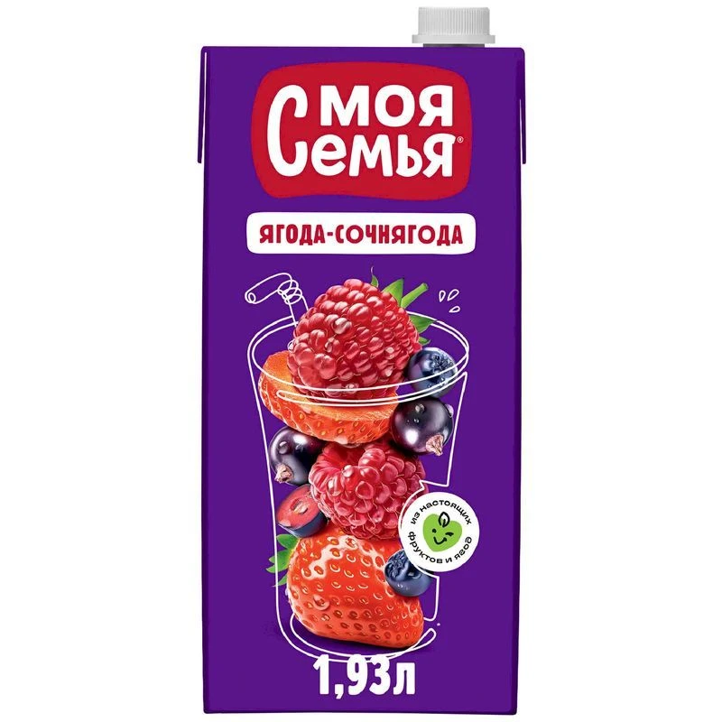 Напиток Моя Семья фруктово-ягодный «Ягода-Сочнягода»