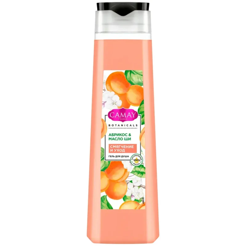 Гель для душа Camay Botanicals Абрикос и масло ши