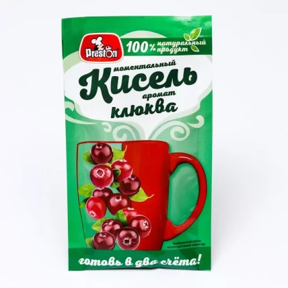 Кисель с ароматом клюквы PRESTON