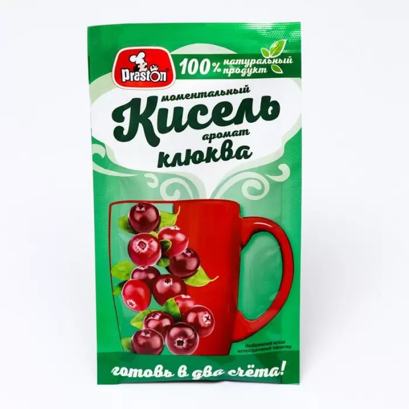 Кисель с ароматом клюквы PRESTON