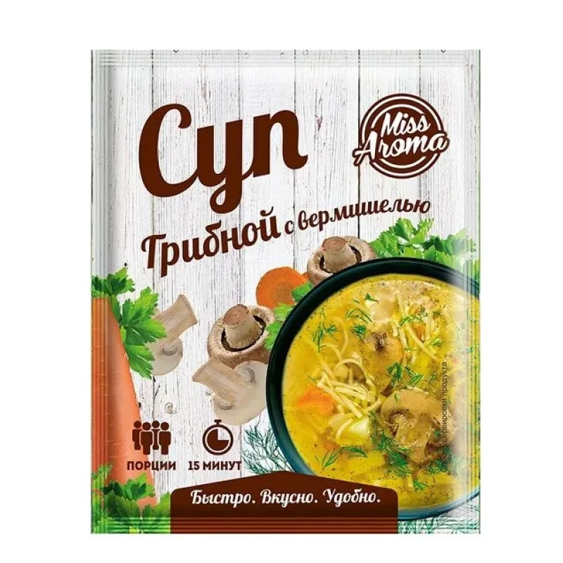 Суп грибной с вермишелью Эстетика Вкуса