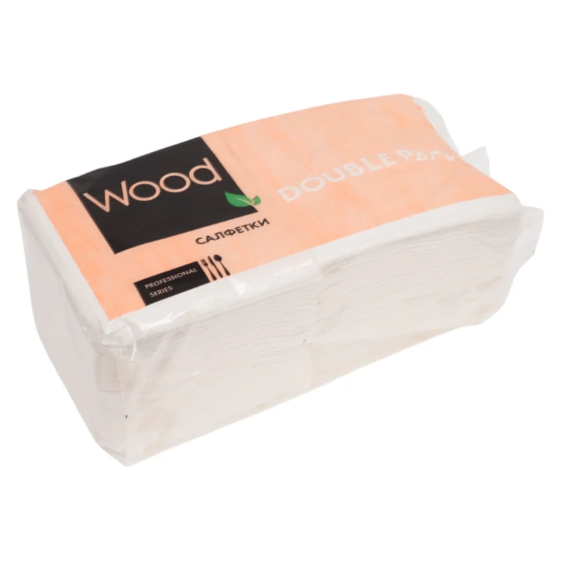 Салфетка бумажная WOOD double pack