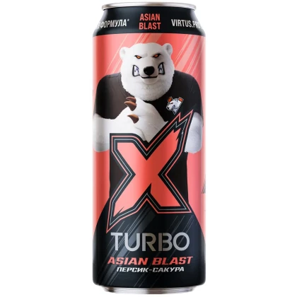 Энергетический напиток X-Turbo Персик-Сакура