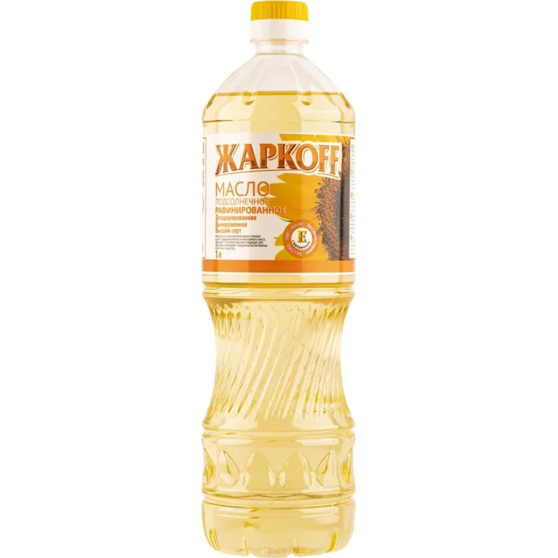 Масло подсолнечное Жаркоff рафинированное дезодорированное