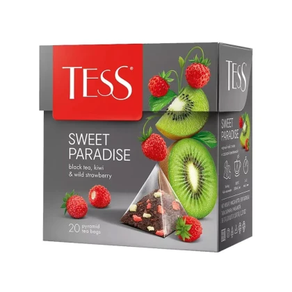 Чай TESS Sweet Paradise черный с земляникой и киви
