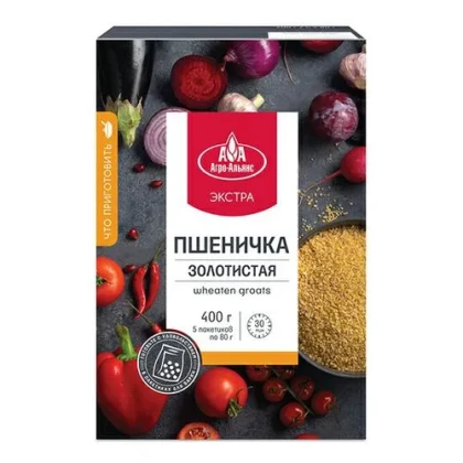 Пшеничка золотистая Агро-Альянс в варочных пакетах