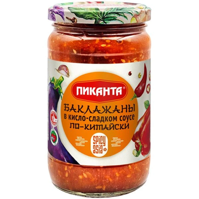 Баклажаны Пиканта в кисло-сладком соусе по-китайски