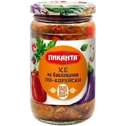 Хе из баклажанов Пиканта по-корейски