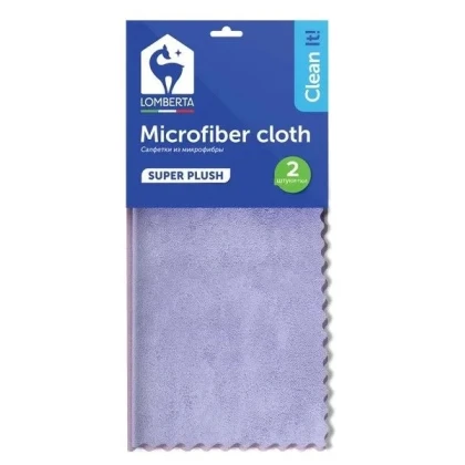 Салфетки из микрофибры Lomberta Super Plush универсальные 2 шт
