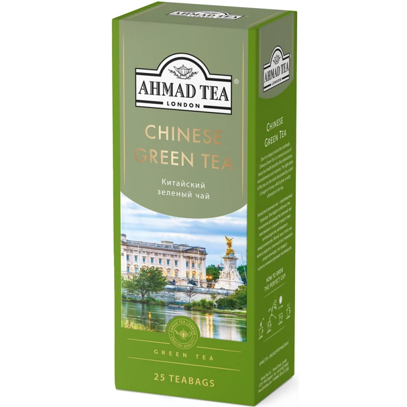 Чай Ahmad Tea Chinese Green Tea зеленый китайский пакетированный