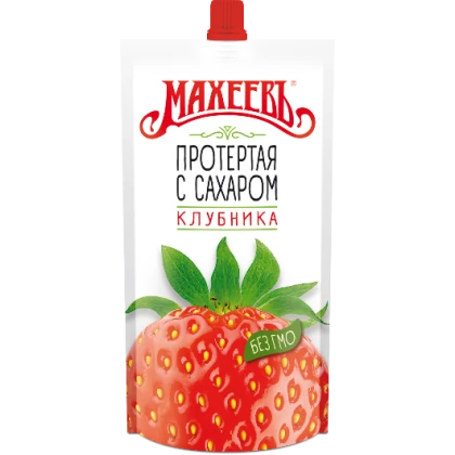 Клубника протертая с сахаром Махеевъ