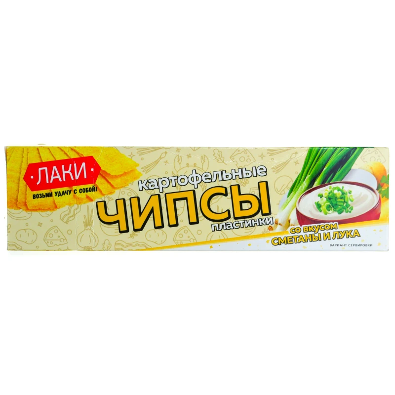 Чипсы Лаки Сметана с луком