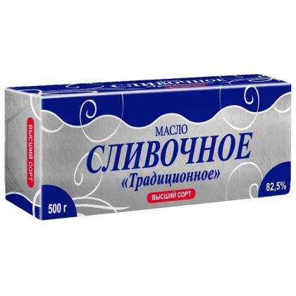 Масло сладко-сливочное несоленое Степь Родная Традиционное 82,5%