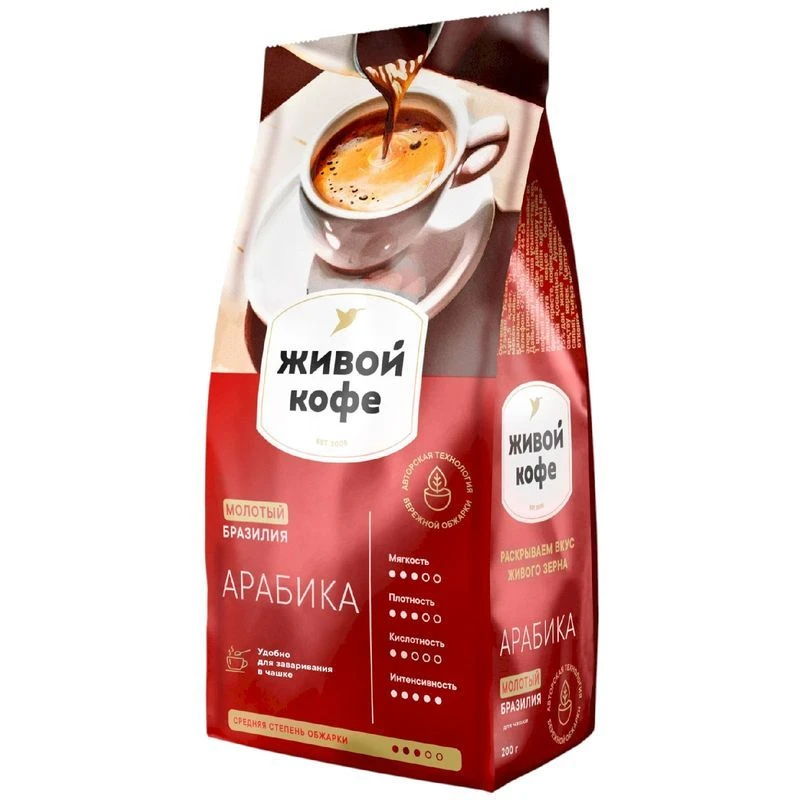 Кофе Живой Кофе Arabica молотый