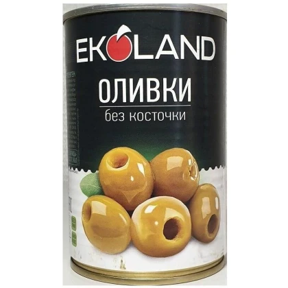 Оливки EKOLAND без косточки