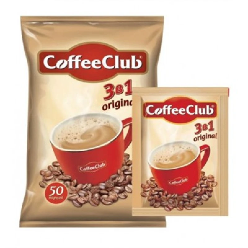 Растворимый кофейный напиток 3 в 1 CoffeeClub