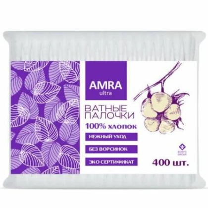 Ватные палочки AMRA 400 шт.