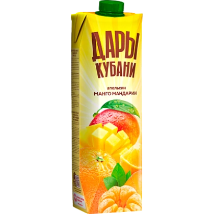 Напиток сокосодержащий Дары Кубани из апельсинов, манго и мандаринов