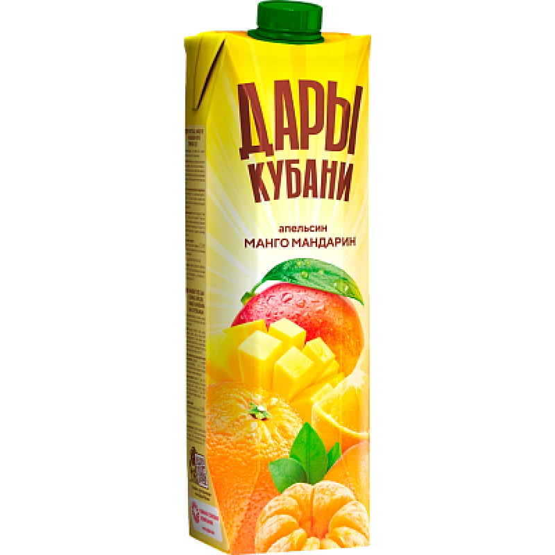 Напиток сокосодержащий Дары Кубани из апельсинов, манго и мандаринов