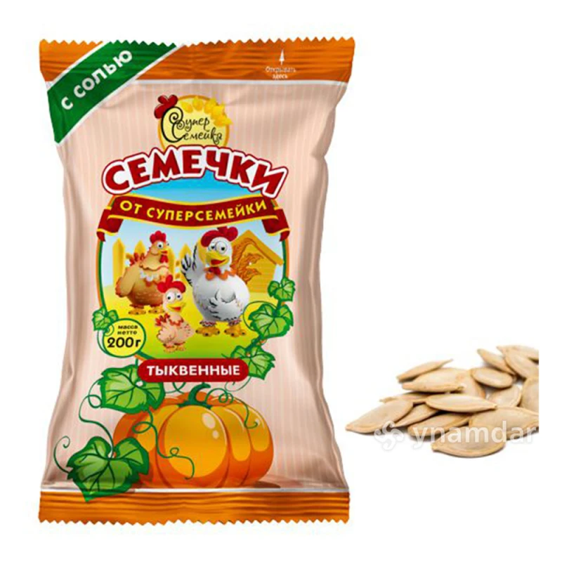 Семечки Суперсемейка тыквенные с солью