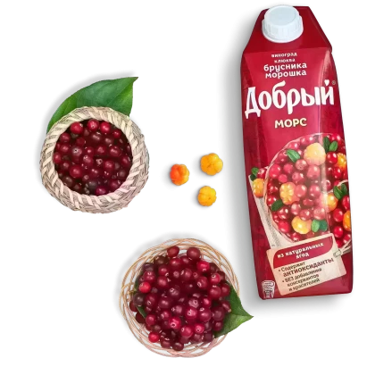 Морс Добрый Брусника Морошка