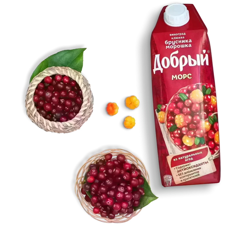 Морс Добрый Брусника Морошка