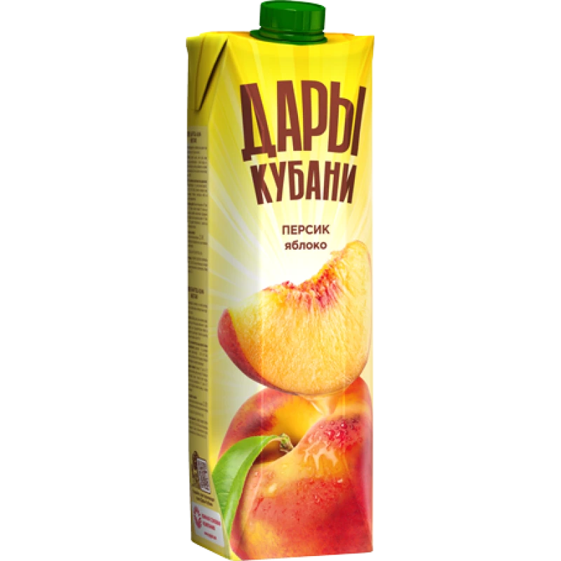 Нектар персиково-яблочный с мякотью Дары Кубани