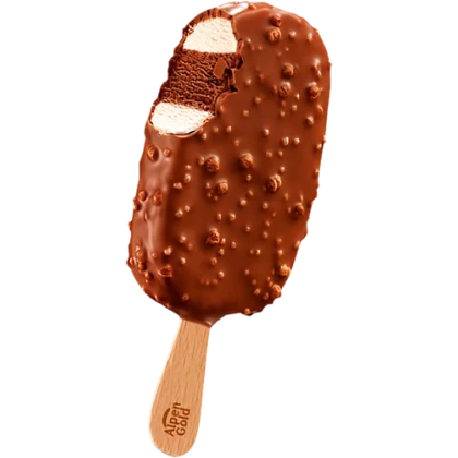 Мороженое Alpen Gold сливочное с молочным шоколадом и хрустящим рисом, эскимо