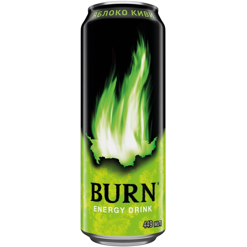 Энергетический напиток Burn Яблоко-Киви