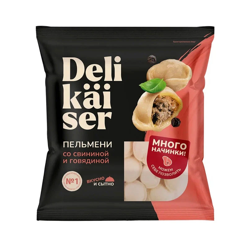Пельмени со свининой и говядиной Delikaiser