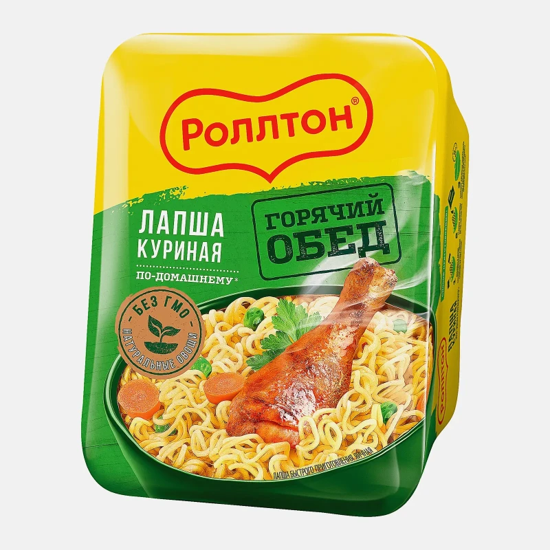 Лапша быстрого приготовления Роллтон Куриная по-домашнему
