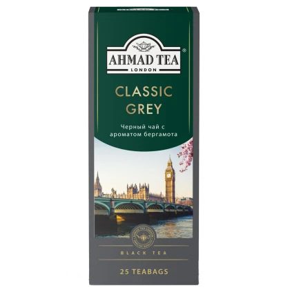 Чай Ahmad Tea черный Классик Грей пакетики с ярлыком