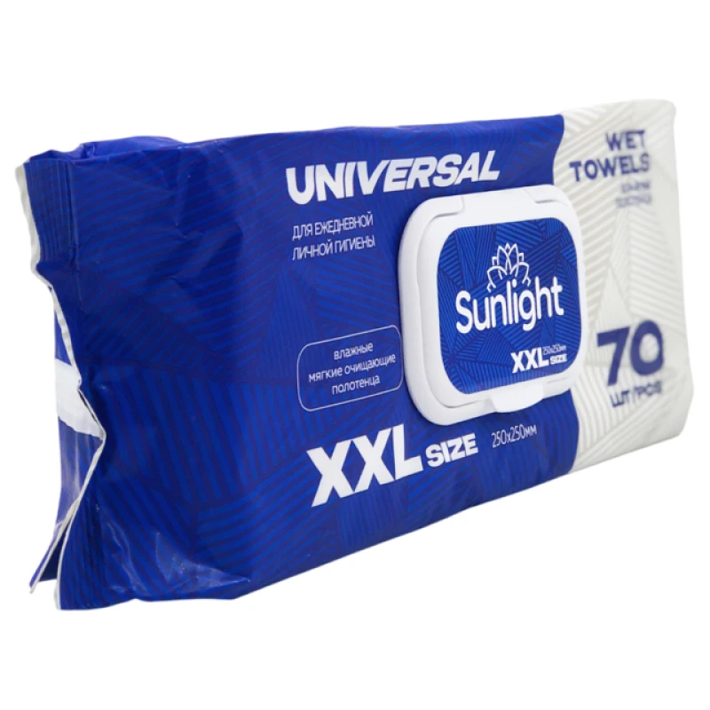 Влажные полотенца SUNLIGHT XXL Universal 70 шт