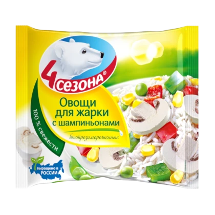 Овощи для жарки с шампиньонами 4 Сезона