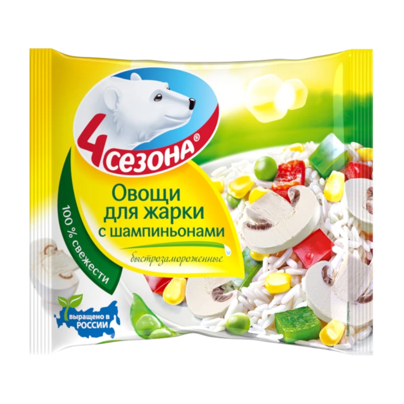 Овощи для жарки с шампиньонами 4 Сезона