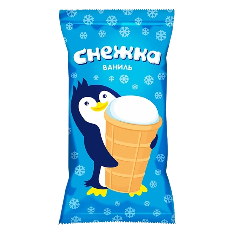 Мороженое Снежка ванильное