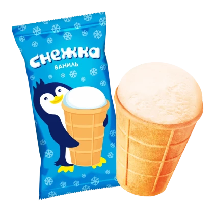 Мороженое Снежка ванильное
