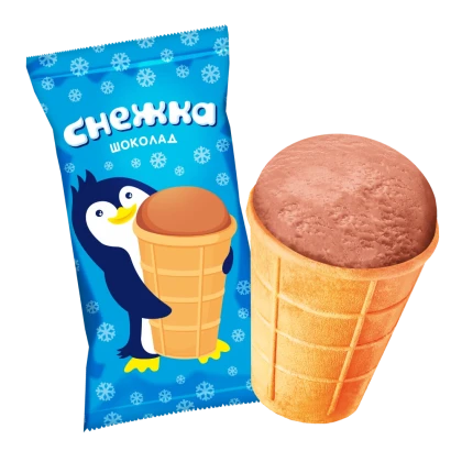ЗМЖ Мороженое Снежка шоколадное стакан