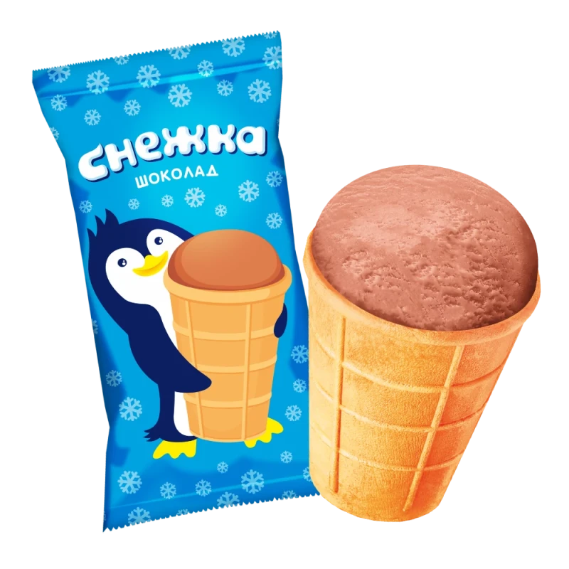 ЗМЖ Мороженое Снежка шоколадное стакан