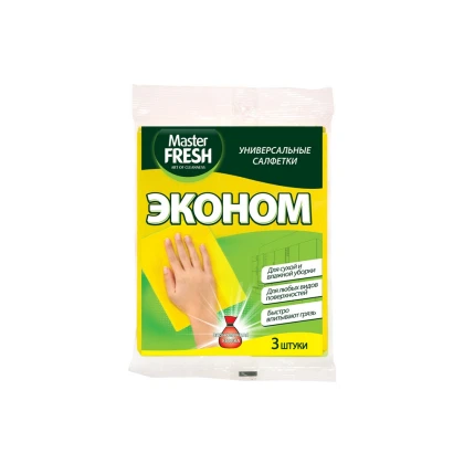 Салфетки Master FRESH Универсальные для уборки 3 шт.