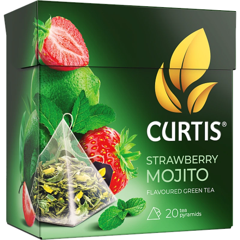 Чай зеленый Curtis Strawberry Mojito