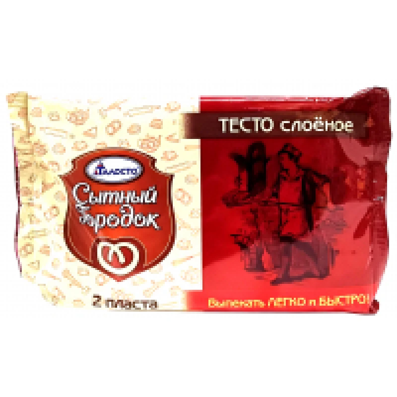 Тесто Сытный городок слоеное бездрожжевое