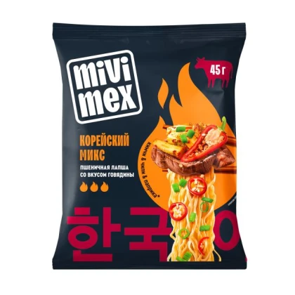 Лапша MIVIMEX «Вкусы Азии» Корейский микс со вкусом говядины